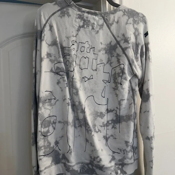Gray and White Graphic Sweatshirt - Picture 3 of 3